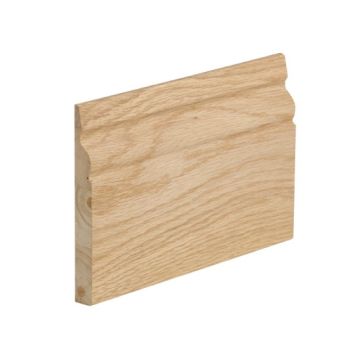 XL Joinery Oak Veneered Unfinished Ogee Skirting Set - 3000 x 146 x 18mm (5 Pack)
