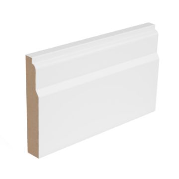 White Primed Lambs Tongue MDF Moulding - 5400 x 15mm