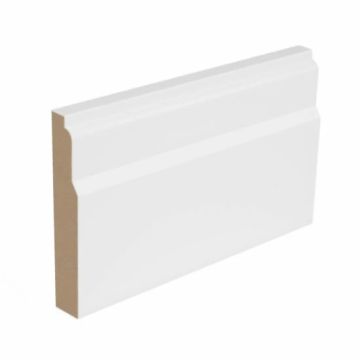 White Primed Lambs Tongue MDF Moulding - 5400 x 18mm