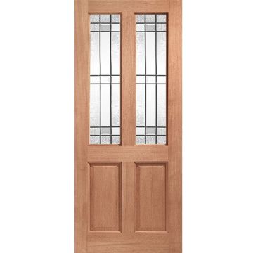 XL Hardwood Veneered Malton Drydon Double Glazed Dowelled External Door