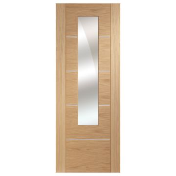 XL Joinery Portici Oak Pre-Finished Internal Door with Mirror