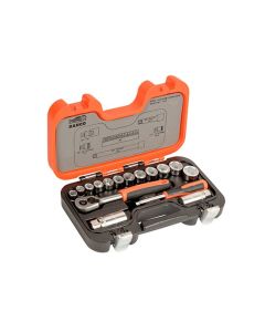 Bahco 34 Piece Mixed 1/4in & 3/8in Socket Set