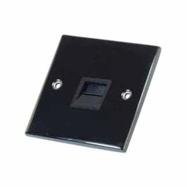 1 x Secondary telephone point with black nickel and black finish by Cassa.