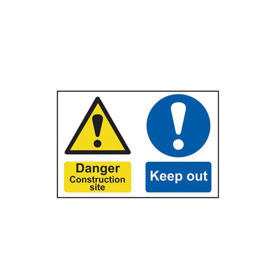 Danger Construction Site Keep Out - PVC