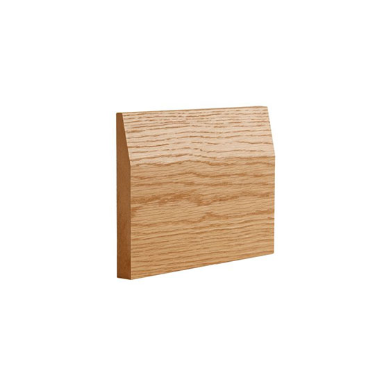 Deanta Half Splayed Pre-Finished Oak Veenered Skirting Set - 3660 x 145 x 16mm (4 Pack)