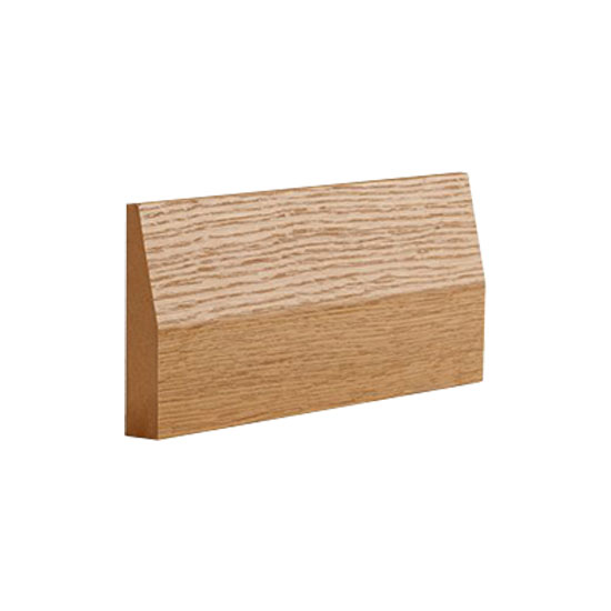 Deanta Half Splay Pre-Finished Oak Veneered Architrave Set - 2180 x 90 x 16mm (6 Pieces)