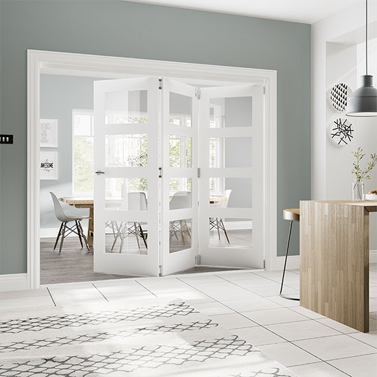 Deanta White Primed Room Folding System Frame Kit