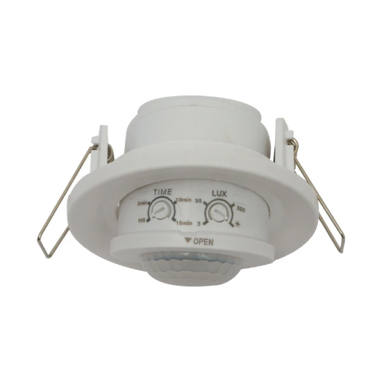 Deta Indoor Flush Mounted PIR Detector with Accessible Dials