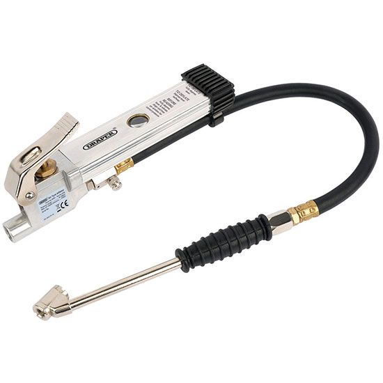 Draper 36632 Air Line Inflator with Twin Open Ended Push On Connector