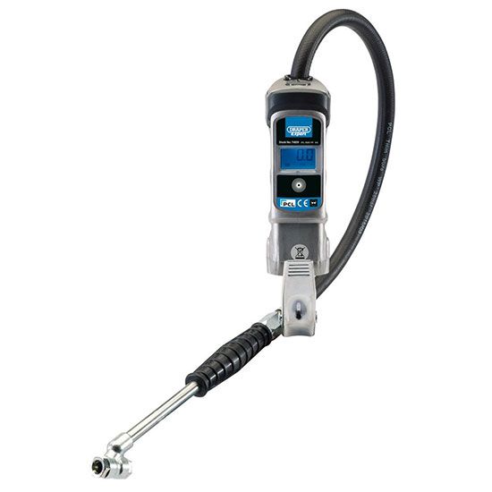 Draper 74839 Digital Gauge Air Line Inflator with Twin Connectors