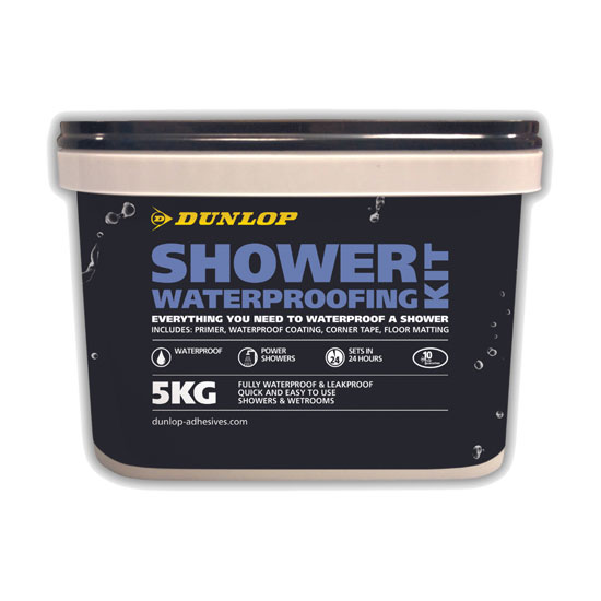 Dunlop Shower Waterproofing Kit For Wetrooms and Showers 4kg