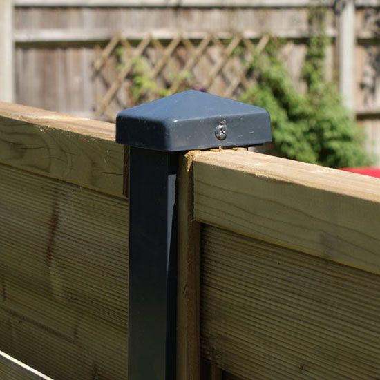 Durapost Post Cap With Bracket - 75 x 75mm