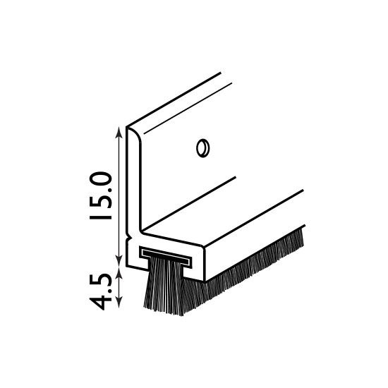 Easyfix Bristle Draught Excluder Door Pack