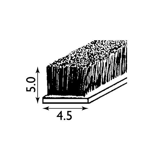 Easyfix Bristle Seal Draught Excluder - 5 Metre x 5 x 4.5mm