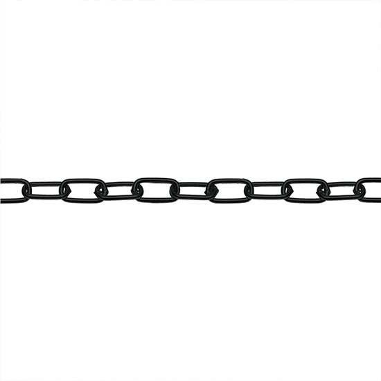 Eliza Tinsley 3442-133 3.0 x 21mm Med Link Chain Black Jap - Per Metre