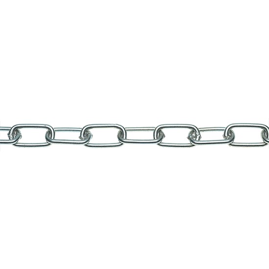 Eliza Tinsley 3442-139 Zinc Plated Medium Link Chain - 21 x 3.0mm Per Metre