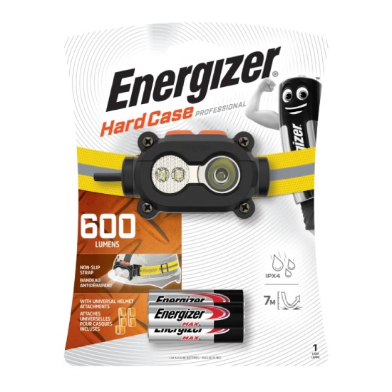 Energizer LP30651 HardCase 600 Lumens Head Torch