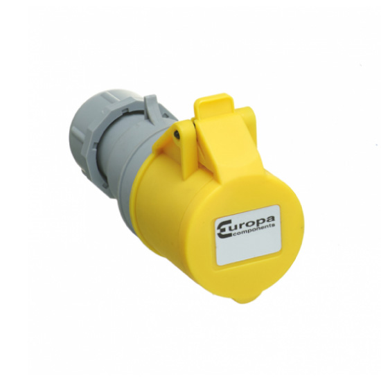 Europa IP44 2 Pin & Earth Industrial 16A Coupler