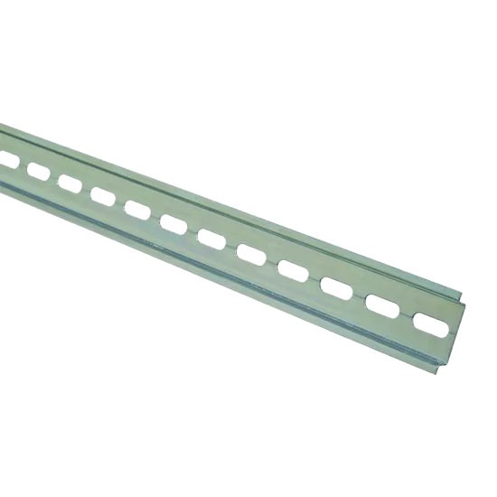 Europa STBDR2M Slotted DIN Rail Top Hat - 2 Metre x 35 x 7.5mm