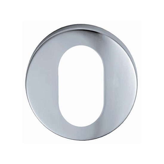 Carlisle CSU1005SSS Euro Oval Satin Stainless Steel Escutcheon - 52 x 8mm