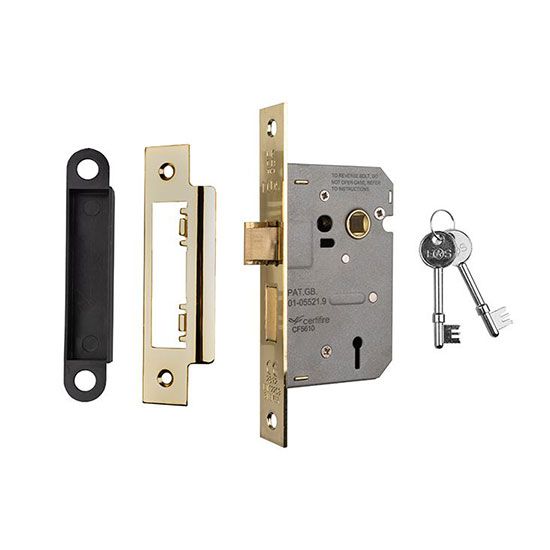 Eurospec Electro Brass 3 Lever Easi T Sashlock