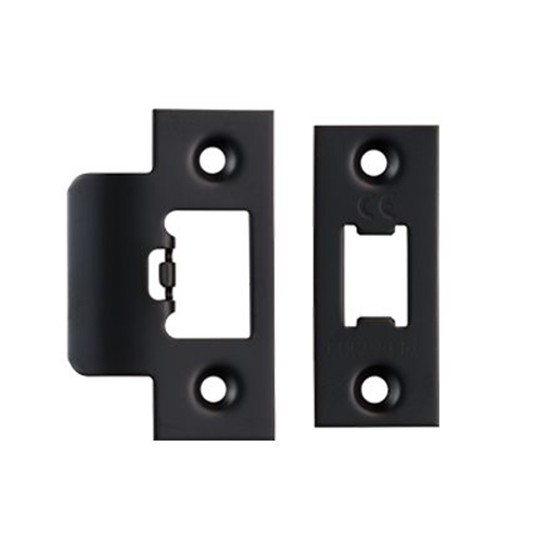 Eurospec FSF5009MB Forend & Strike To Suit TLD Tubular Bolts - Matt Black