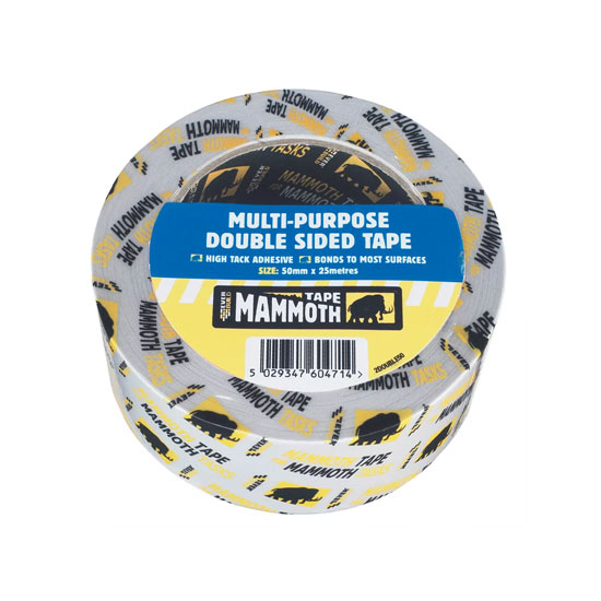 Everbuild Mammoth Double Sided Multi Purpose Tape 25mm x 50mtr