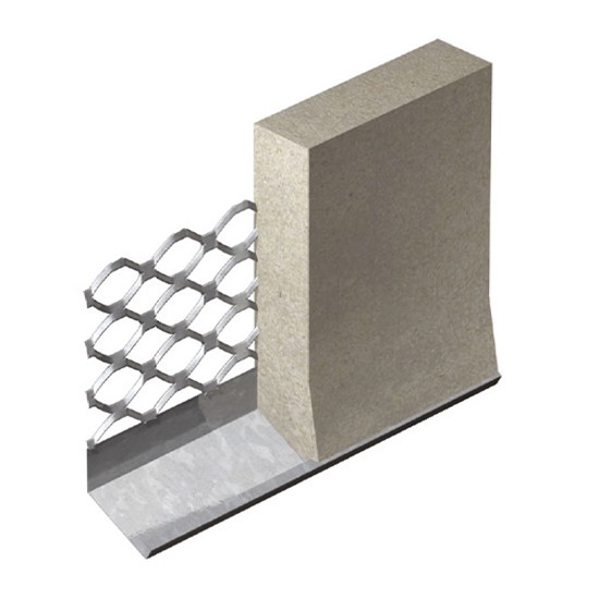 Expamet 570 Galvanised Steel Wide Wing Render Bellcast Stop Bead - 3000mm
