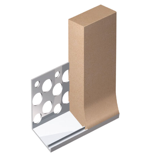 Expamet PBC015 uPVC Render Stop Bellcast Bead - 3000 x 11-20mm