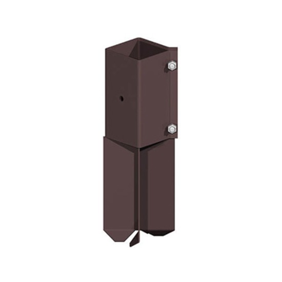 Fencemate Epoxy Brown Swift Clamp Concrete In Post Support