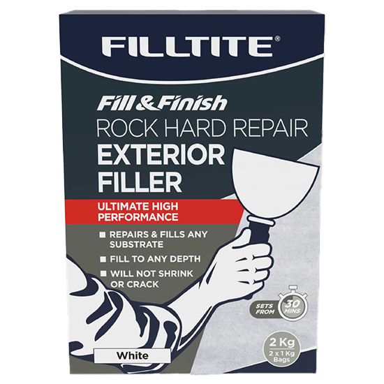 Filltite F18396 Rock Hard Exterior Filler Powder - 2kg