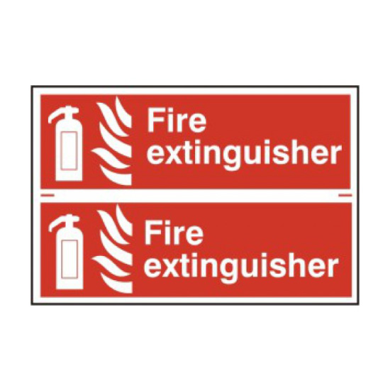 Fire Extinguisher PVC Sign - 300 x 200mm