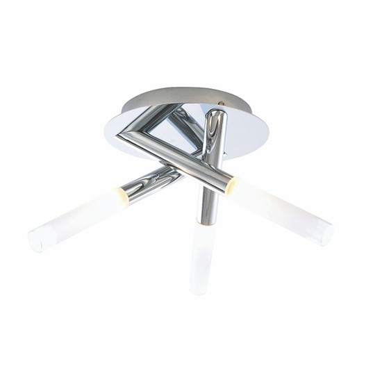 Forum SPA-20829-CHR Crux IP44 3 Light Chrome Ceiling Fitting