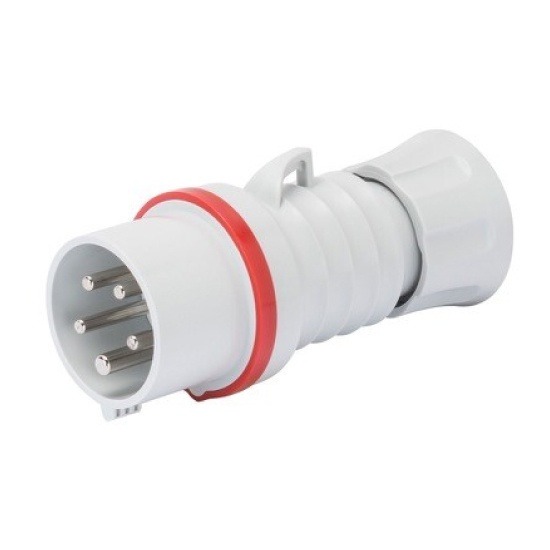 Gewiss GW60009H IP44/IP54 3P+N+E 16A 380-415V Red HP Straight Plug