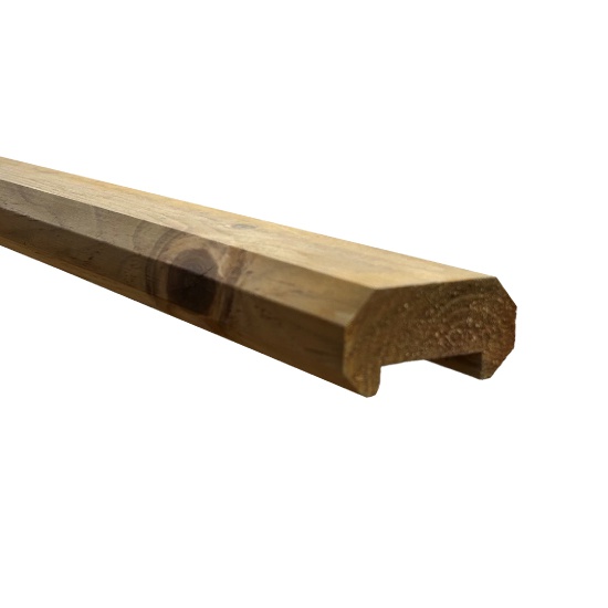 Green Treated Universal Decking Handrail & Baserail - 2100 x 75 x 38mm