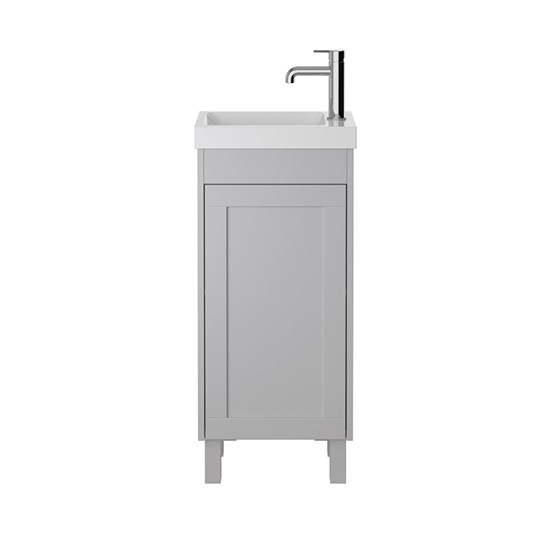 Heritage KYDG4034 Lynton 400mm Dove Grey Floorstanding Cloakroom Unit - 859 x 389 x 215mm