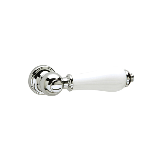 Heritage Traditional Cistern Lever - Chrome/White
