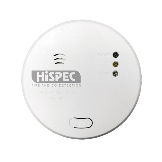 Hispec HSSA/CO/FF Mains Round Carbon Monoxide Fast Fix Alarm