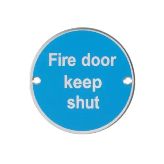 Hoppe Arrone AR902 76mm Diameter Fire Door Keep Shut Sign