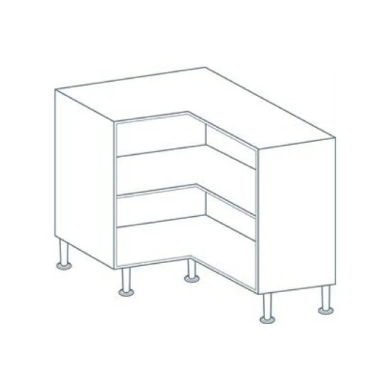 HPP EasyCab L-Corner White Base Cabinet - 900 x 900 x 720mm
