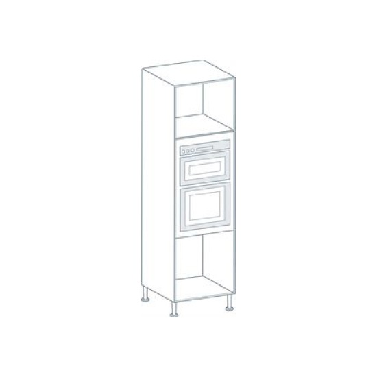 HPP EasyCab White Oven Flat Pack Kitchen Cabinet - 1970 x 600 x 560mm