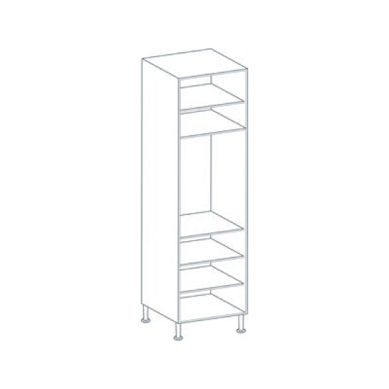 HPP EasyCab White Larder Flat Pack Kitchen Cabinet - 2150 x 560mm