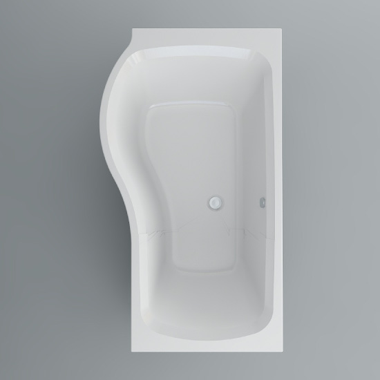 Imex Cast Reinforced Ronda Shower Bath - 1500mm (1)
