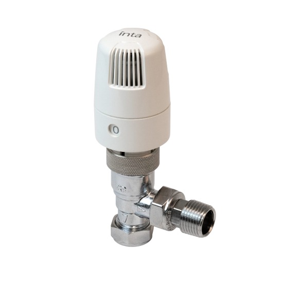 Inta i-Therm 15TRVA Angled Thermostatic Radiator Valve - 15mm