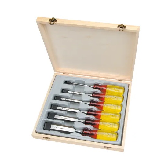 Irwin Marples M373 Splitproof Bevel Edge Wood Chisel Set - 6-Piece - 1