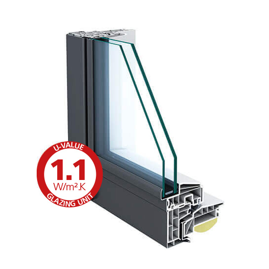 Keylite Centre Pivot Roof Window (Hi Therm Glass) - Closeup