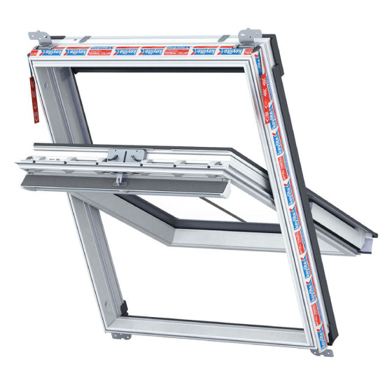 Keylite CWWCP Hi-Therm White Conservation Central Pivot Window
