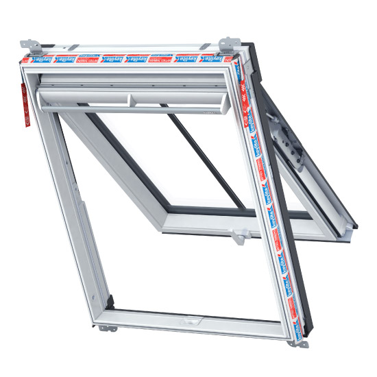 Keylite CWWTH 02 550x980mm Hi-Therm White Conservation Top Hung Roof Window