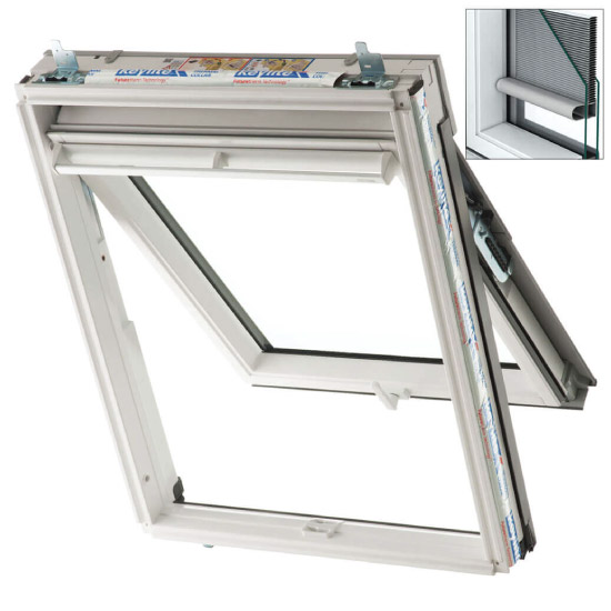 Keylite WFE I White Fire Escape Integral Blind Window