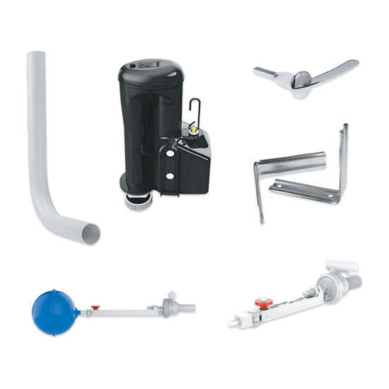 Lecico Low Level Lever & Cistern Fitings 6/4Ltr SISO - CPKLLMET